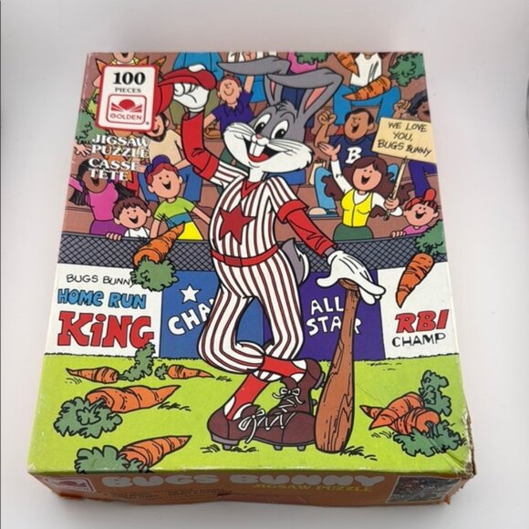 Other - Vintage Baseball Bugs Bunny Jigsaw Puzzle - 100 Pieces